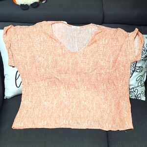 Ladies cotton Bleu casual top plus size